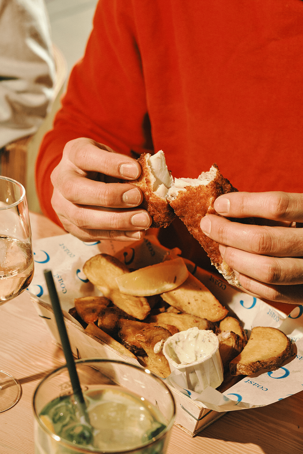 Coast Fish Chips Finger Food